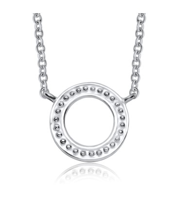 Circle Silver Necklace SPE-3307